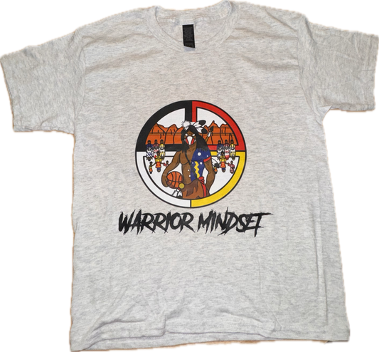 Youth Short Sleeve Warrior Mindset - Grey