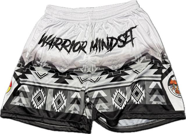 Warrior Mindset Shorts - White