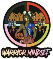 Warrior Mindset Sticker - Black